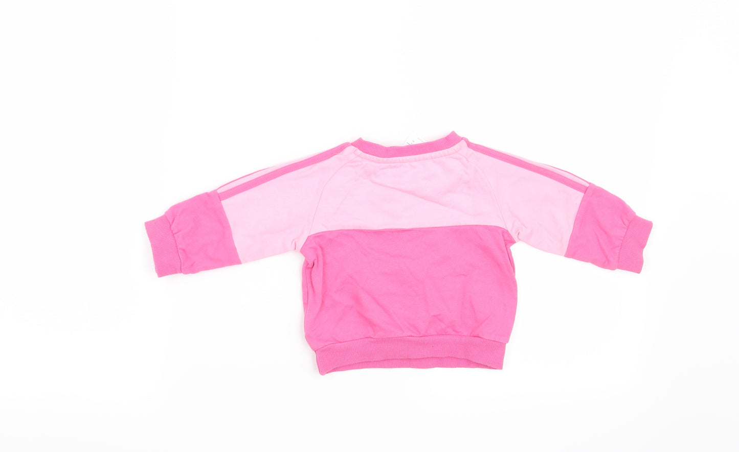 adidas Girls Pink   Pullover Jumper Size 0-3 Months