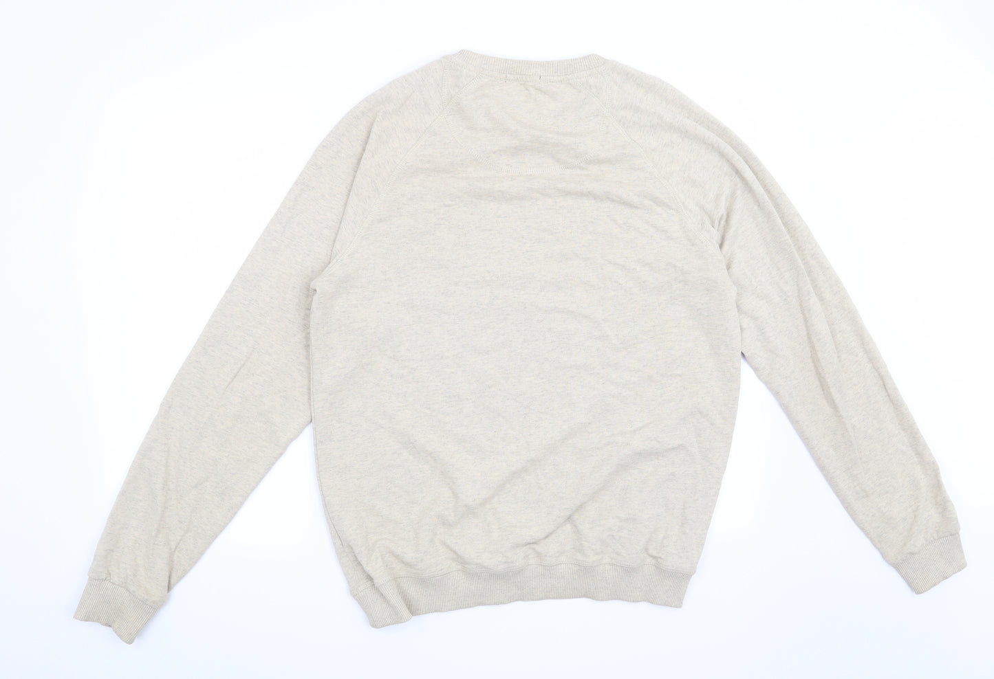 JACK & JONES Mens Beige   Pullover Sweatshirt Size L  - Manhattan