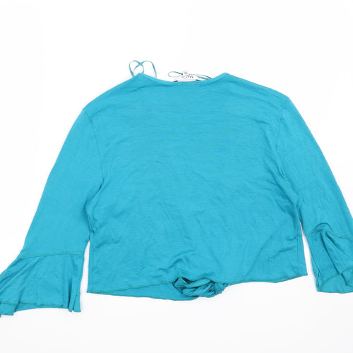 M&Co Womens Blue   Shrug Jumper Size 16