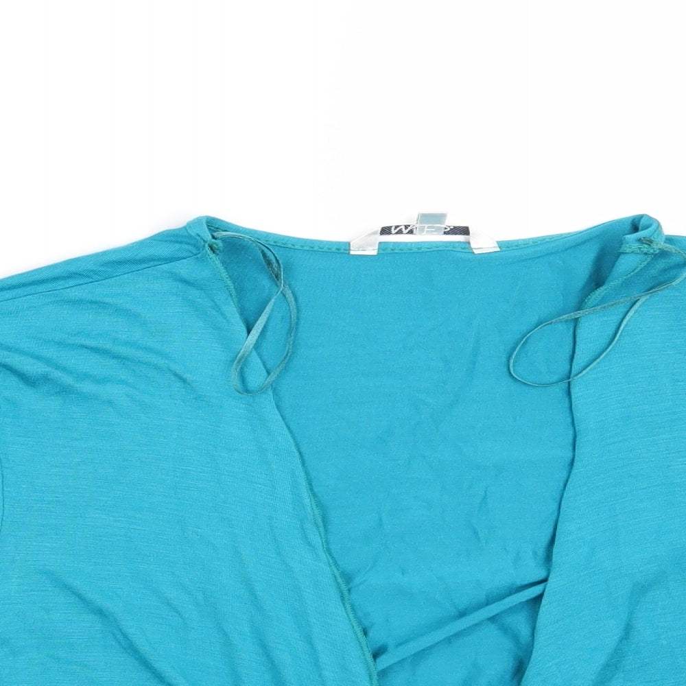 M&Co Womens Blue   Shrug Jumper Size 16