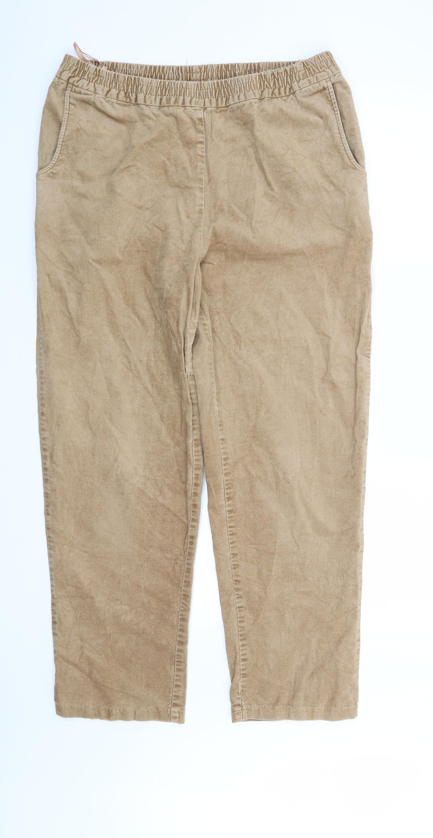 Preworn Womens Beige   Trousers  Size 18 L28 in