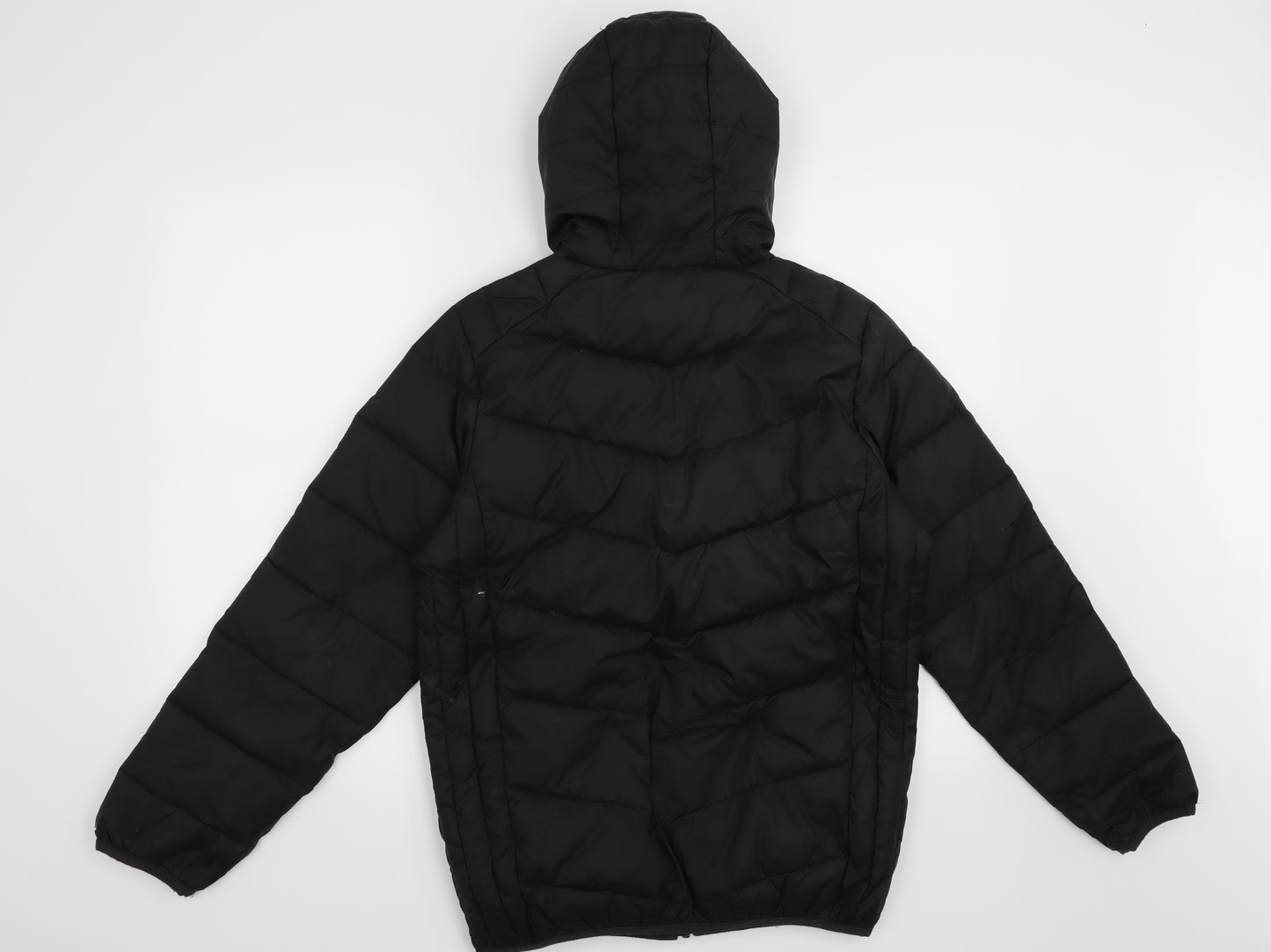 ellesse Boys Black   Overcoat Coat Size 13-14 Years