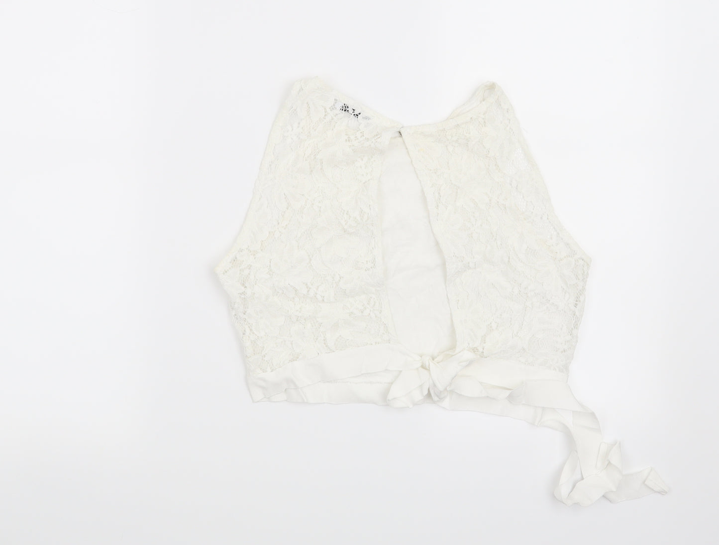 Zara Womens White Floral  Basic Blouse Size M