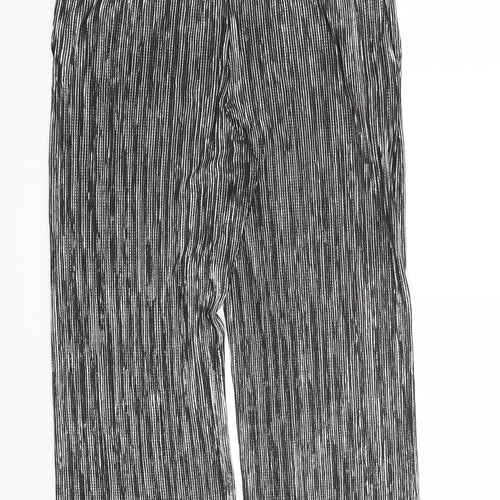 Topshop Womens Silver   Trousers  Size 14 L25 in