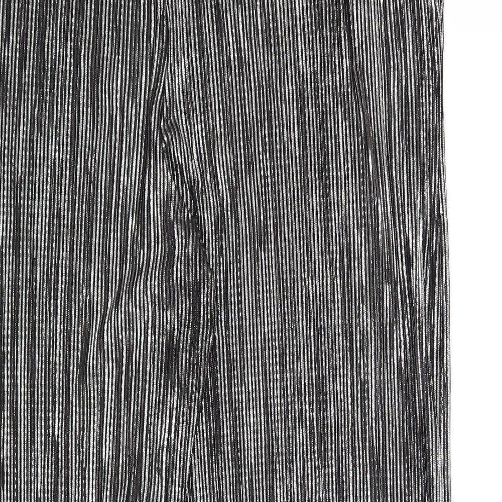 Topshop Womens Silver   Trousers  Size 14 L25 in