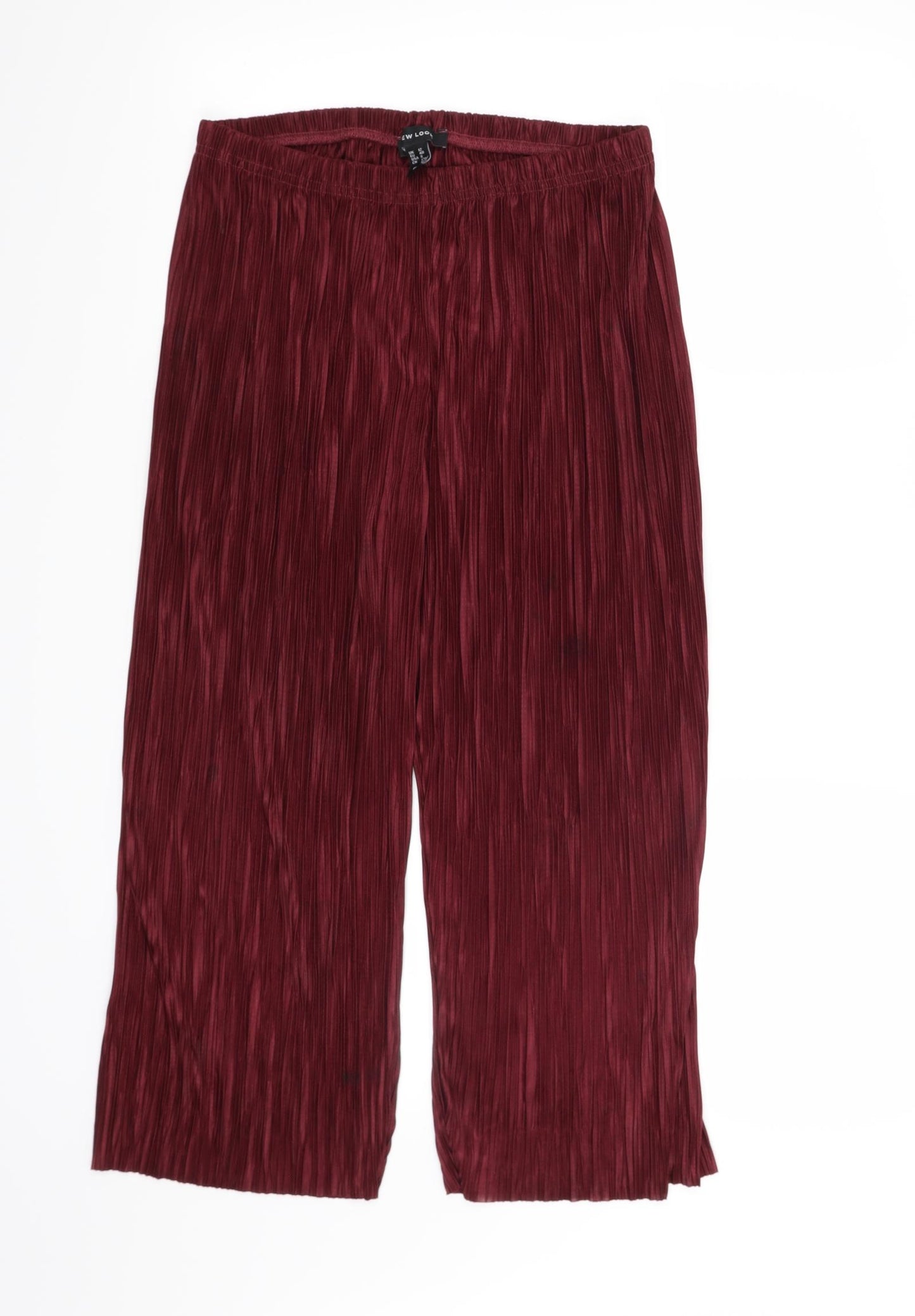 New Look Womens Red   Trousers  Size 12 L23 in