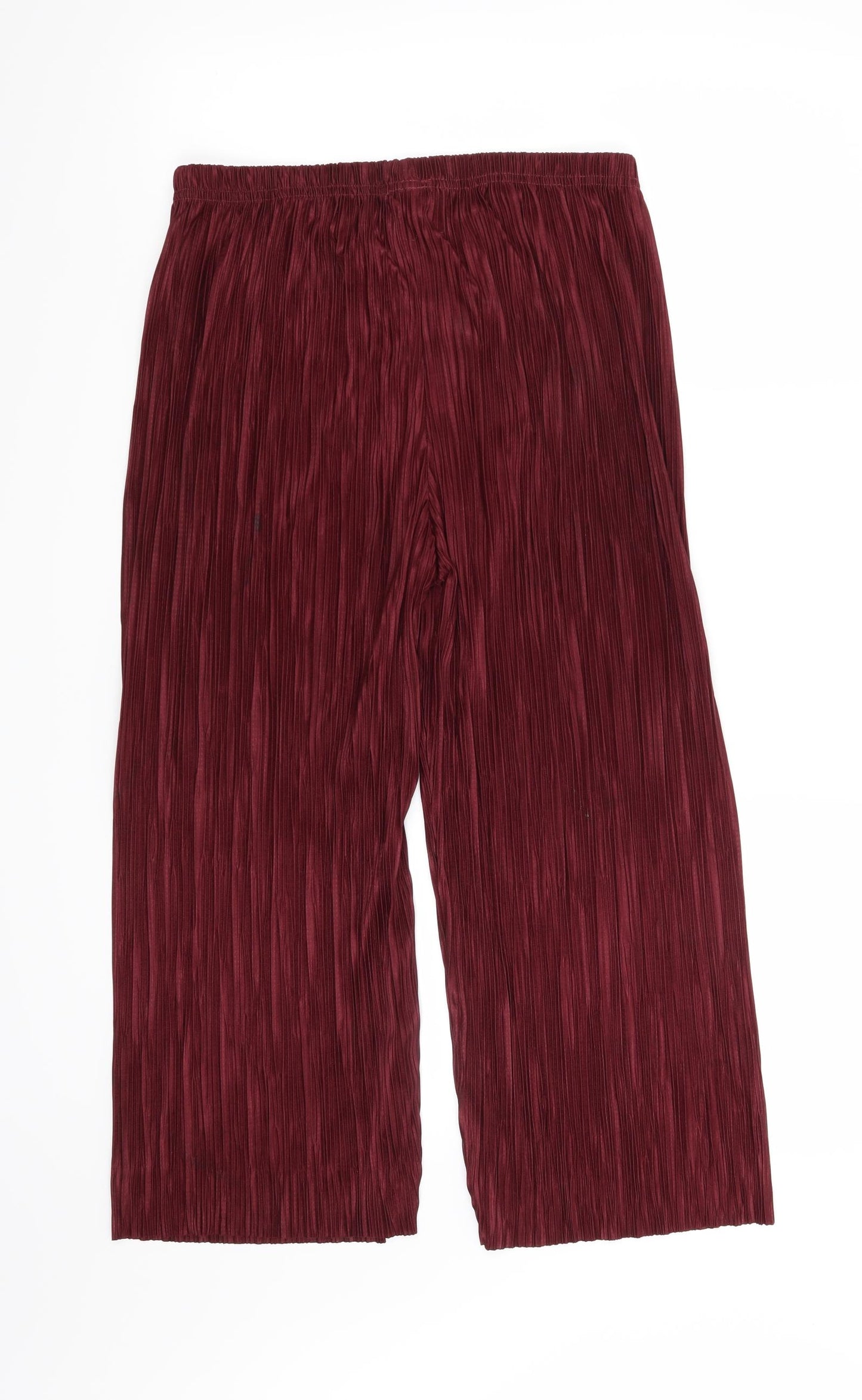 New Look Womens Red   Trousers  Size 12 L23 in
