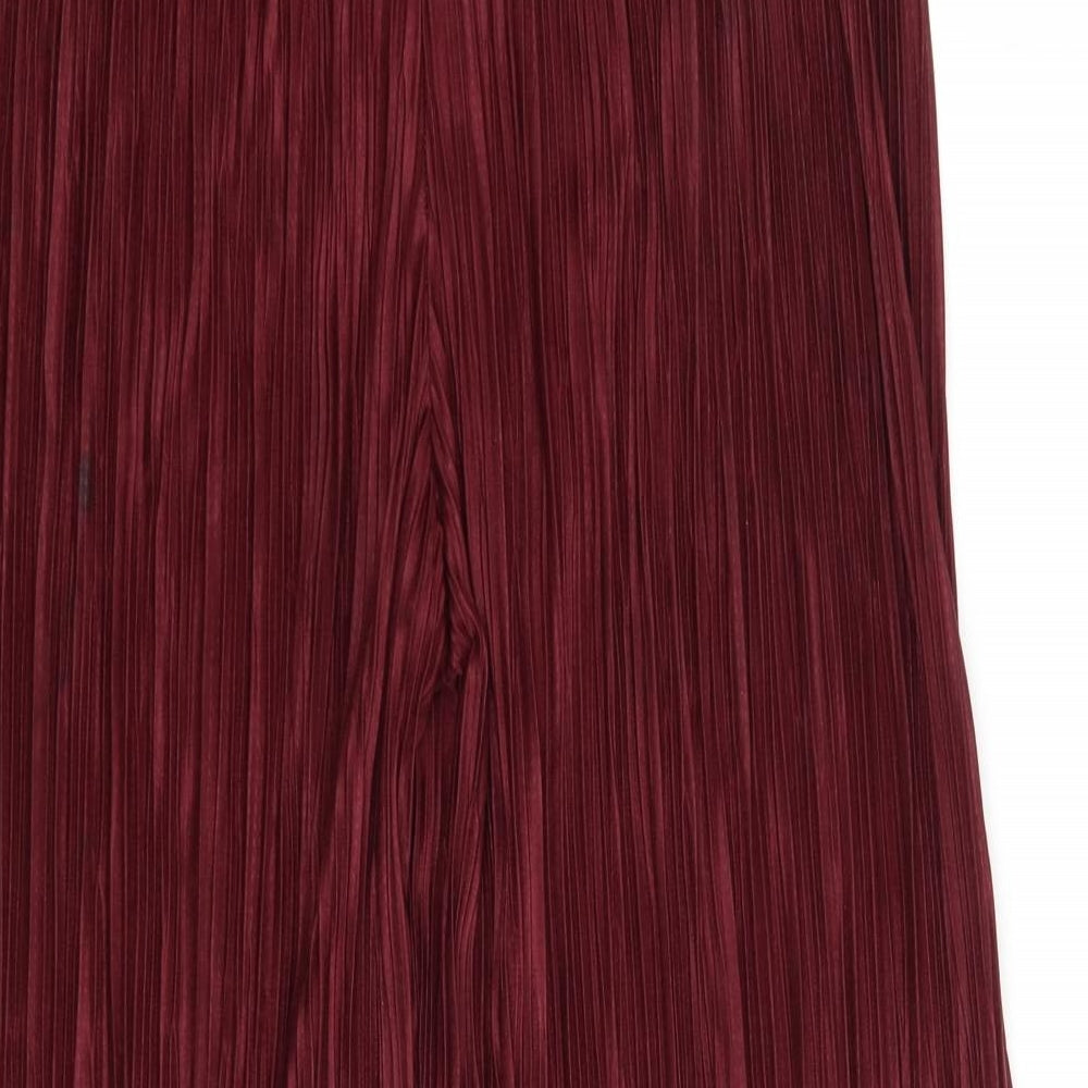 New Look Womens Red   Trousers  Size 12 L23 in