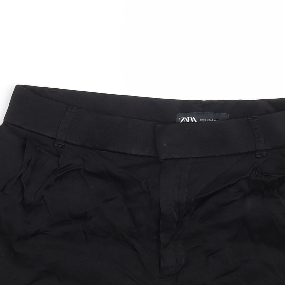 Zara Womens Black   Hot Pants Shorts Size S