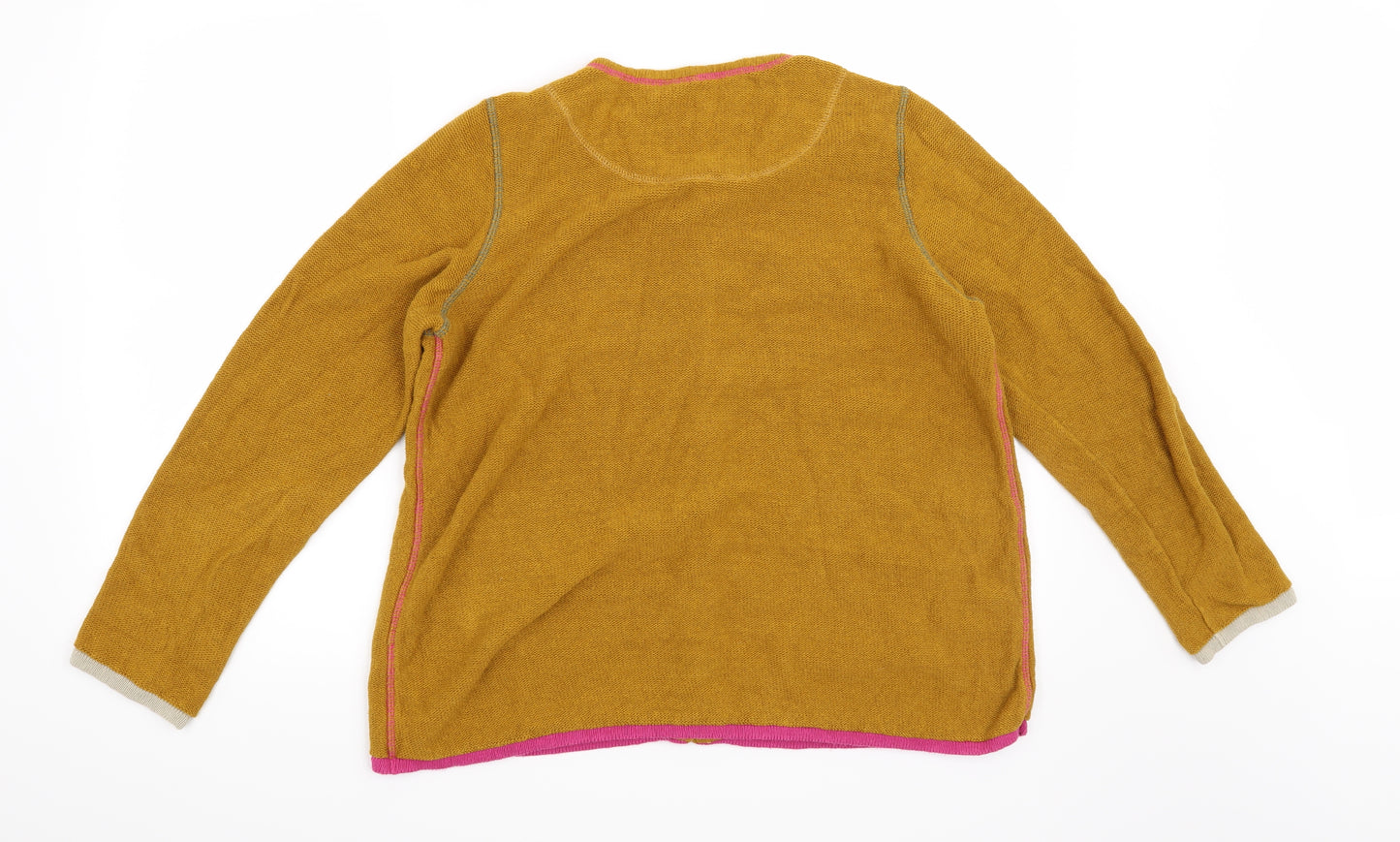 Preworn Womens Yellow   Cardigan Jumper Size M