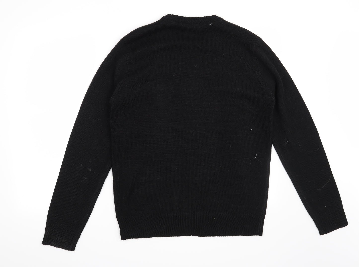 Pole Nord Mens Black   Pullover Jumper Size M  - Christmas Bad Santa