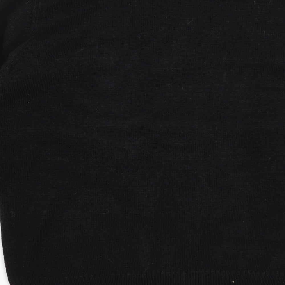 Pole Nord Mens Black   Pullover Jumper Size M  - Christmas Bad Santa