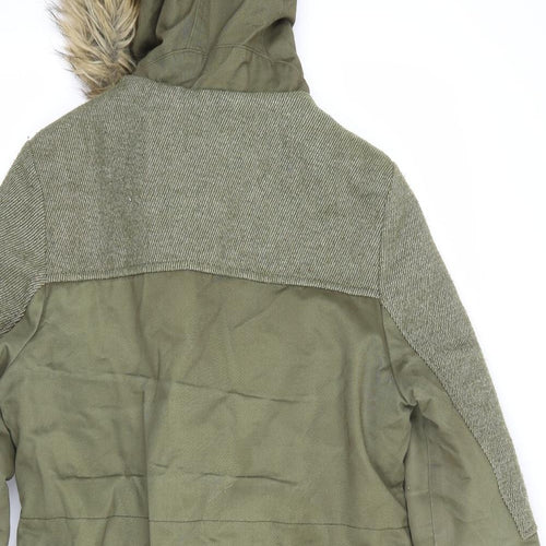 Influence Womens Green   Parka Coat Size 8