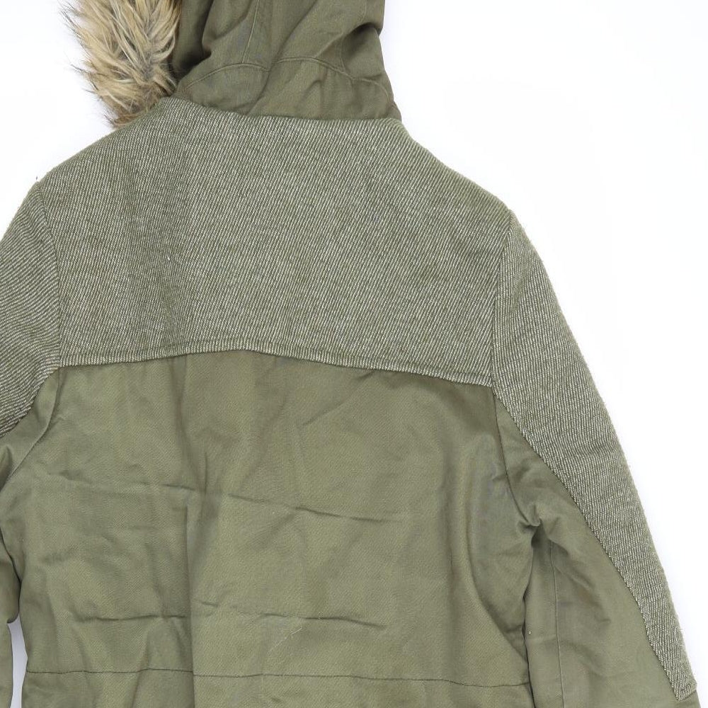 Influence Womens Green   Parka Coat Size 8