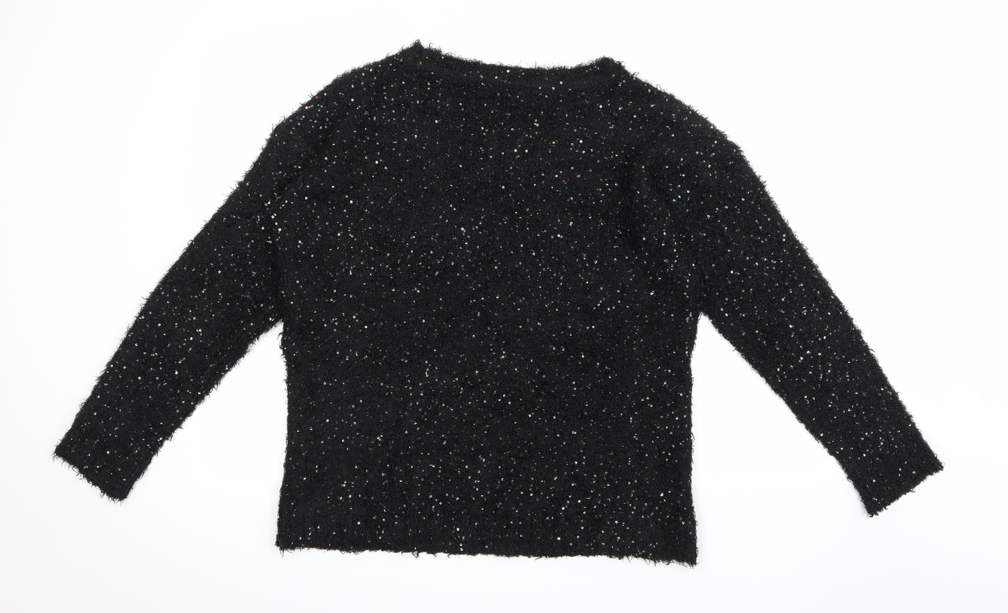 George Womens Black  Knit Pullover Jumper Size 14