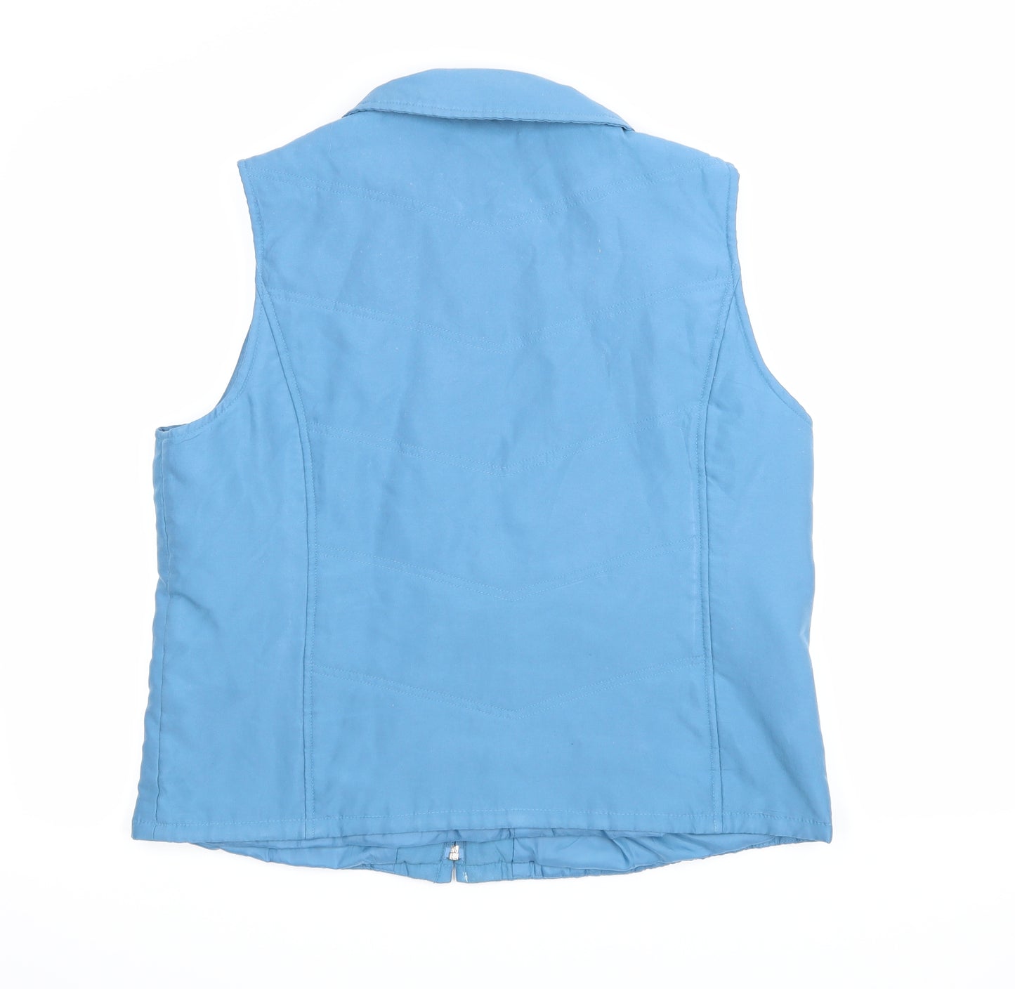 EWM Womens Blue   Gilet Coat Size M