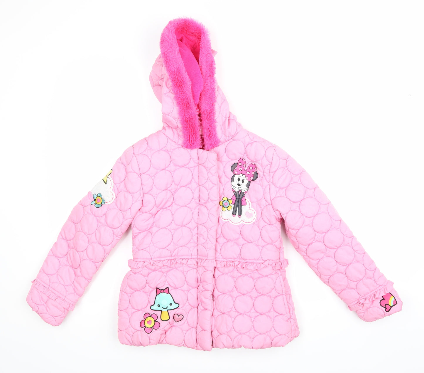 Disney Girls Pink   Jacket Coat Size 7-8 Years
