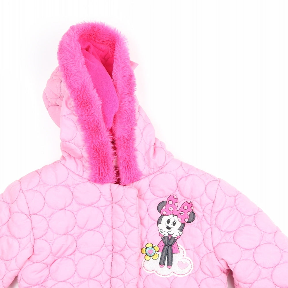Disney Girls Pink   Jacket Coat Size 7-8 Years