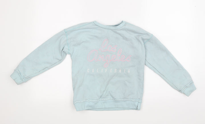 George Girls Blue   Pullover Sweatshirt Size 8-9 Years