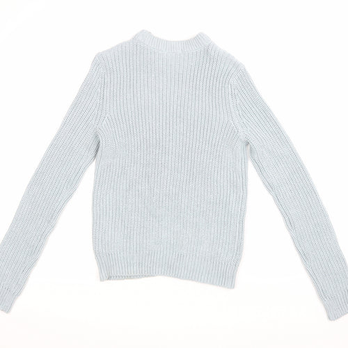 H&M Womens Blue  Knit Pullover Jumper Size XS