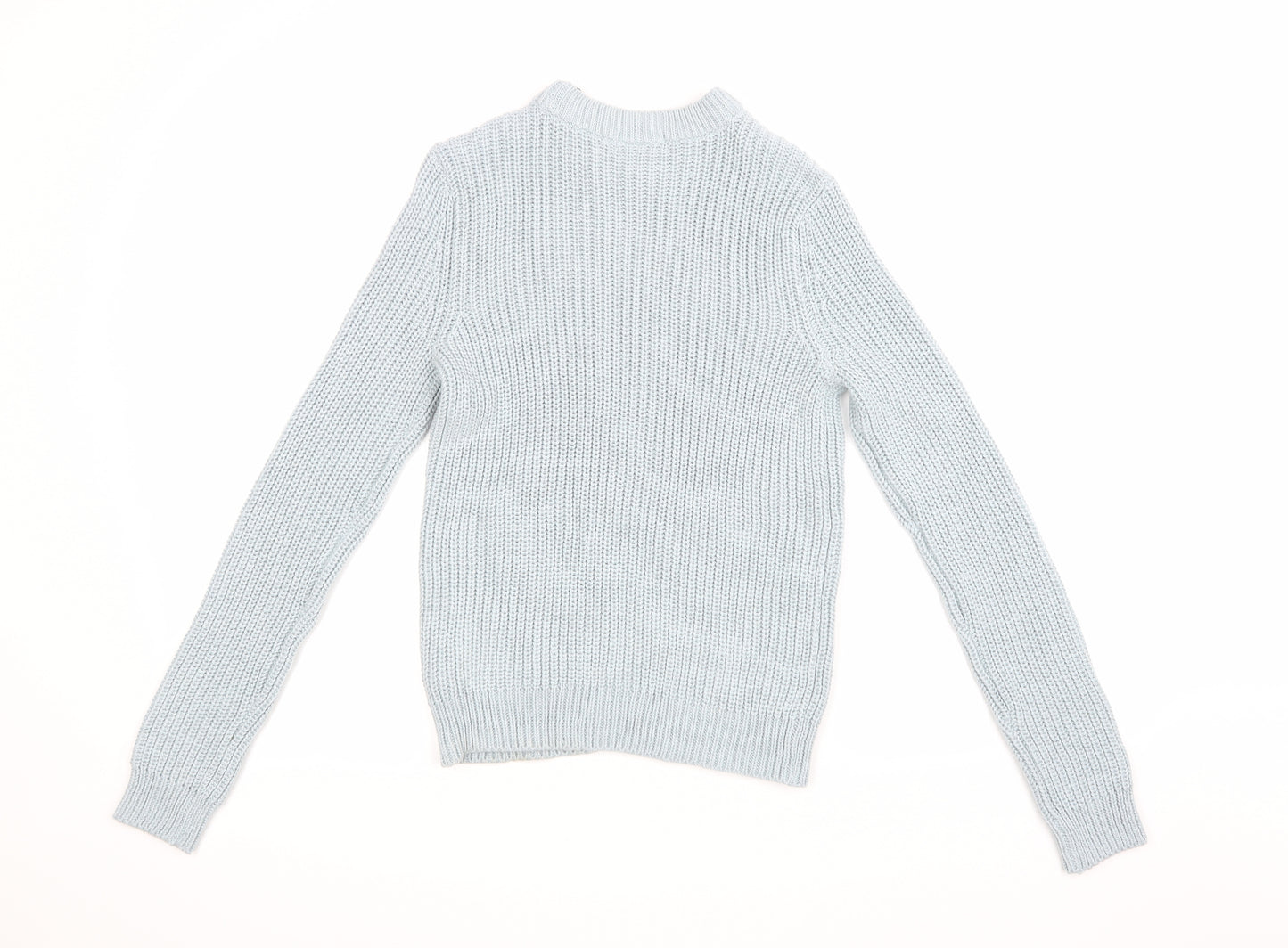 H&M Womens Blue  Knit Pullover Jumper Size XS
