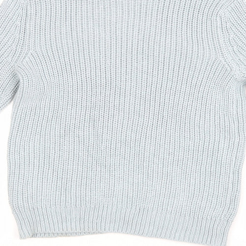 H&M Womens Blue  Knit Pullover Jumper Size XS
