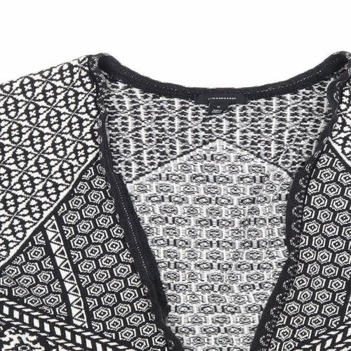 Atmosphere Womens Black Geometric Knit Cardigan Jumper Size M