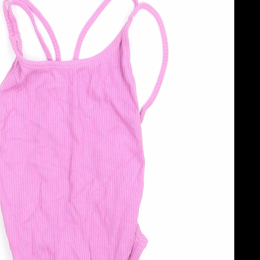 Zara Womens Purple   Basic Tank Size S  - Body suit