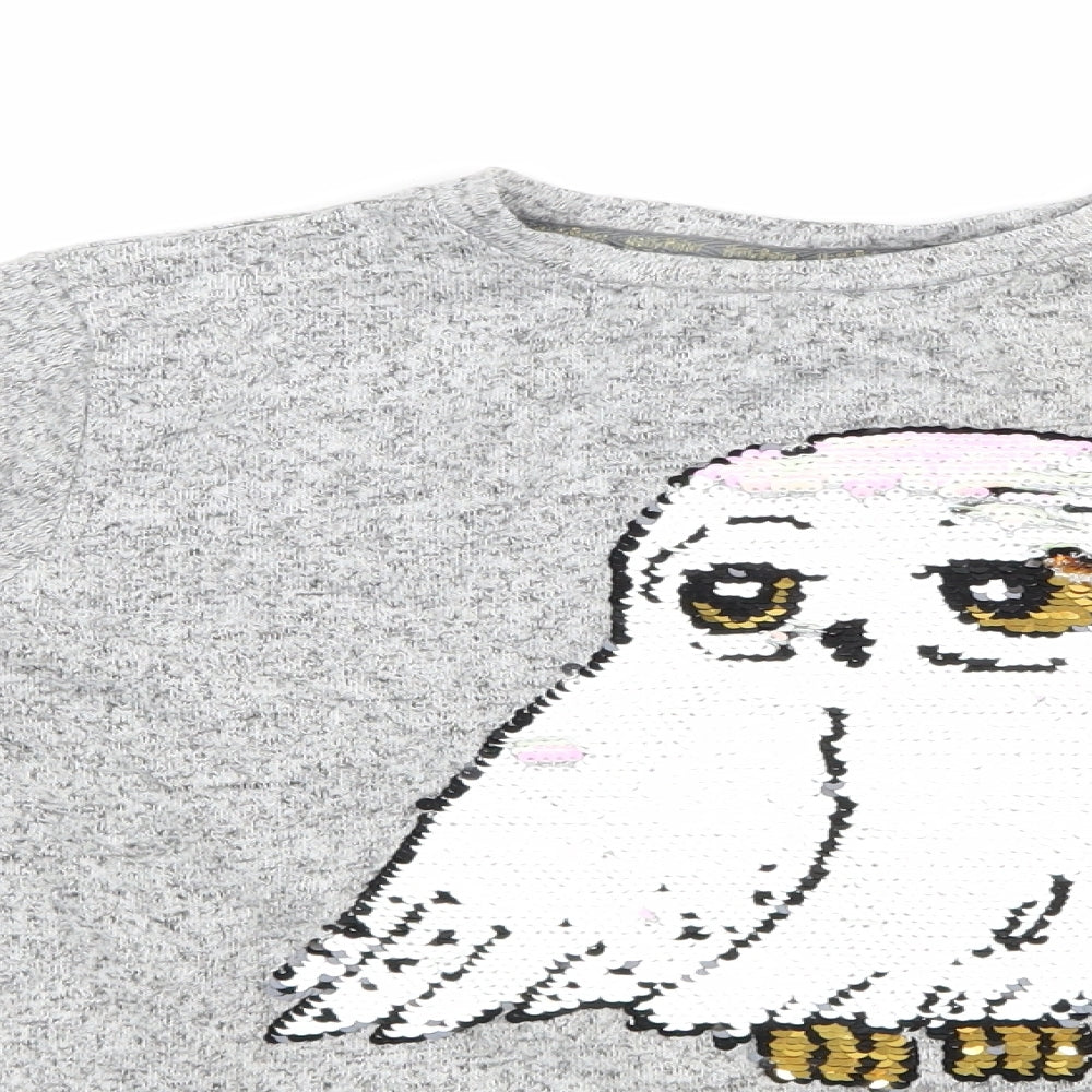 Harry Potter Girls Grey   Basic T-Shirt Size 13-14 Years