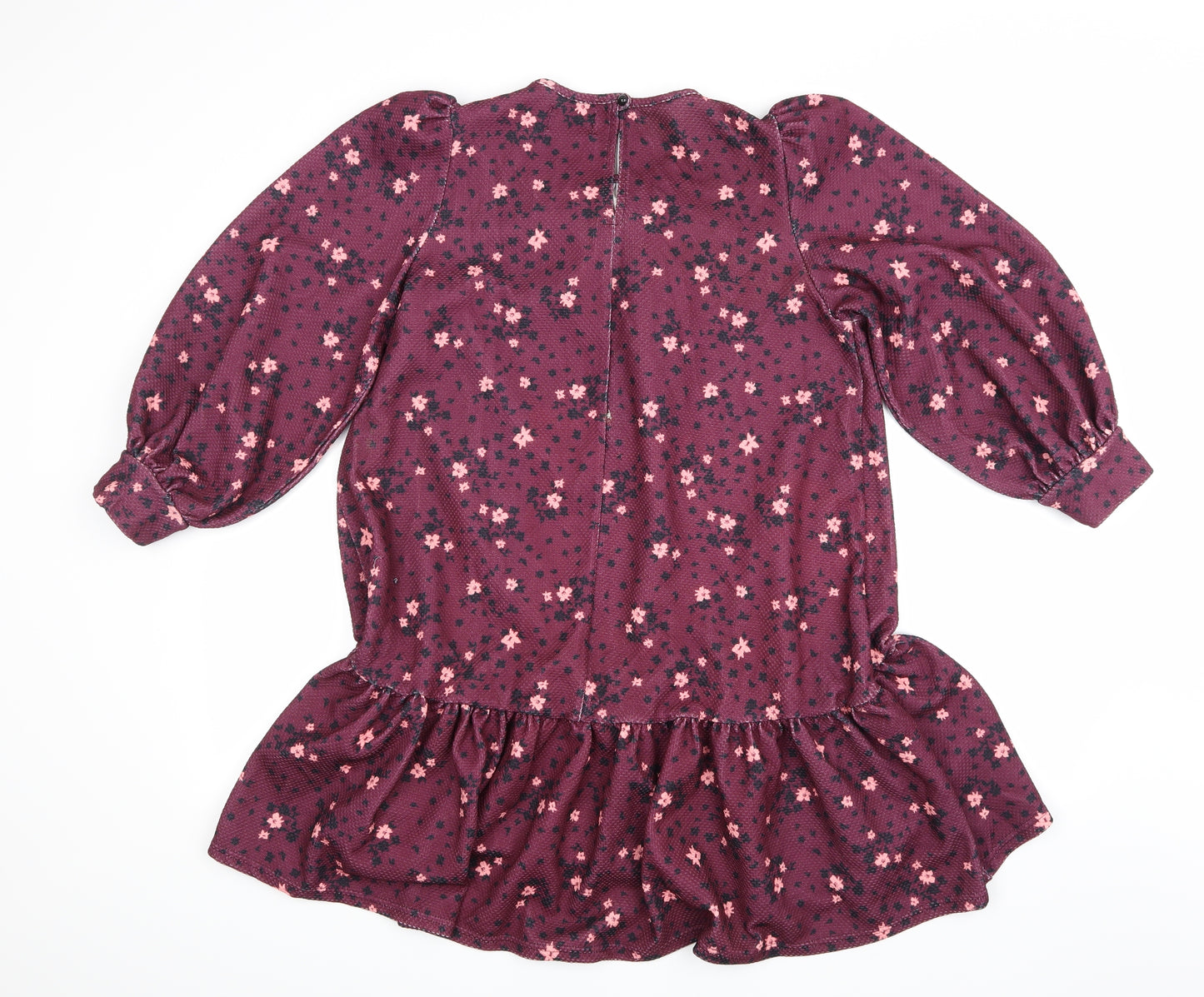 ASOS Womens Purple Floral  A-Line  Size 12