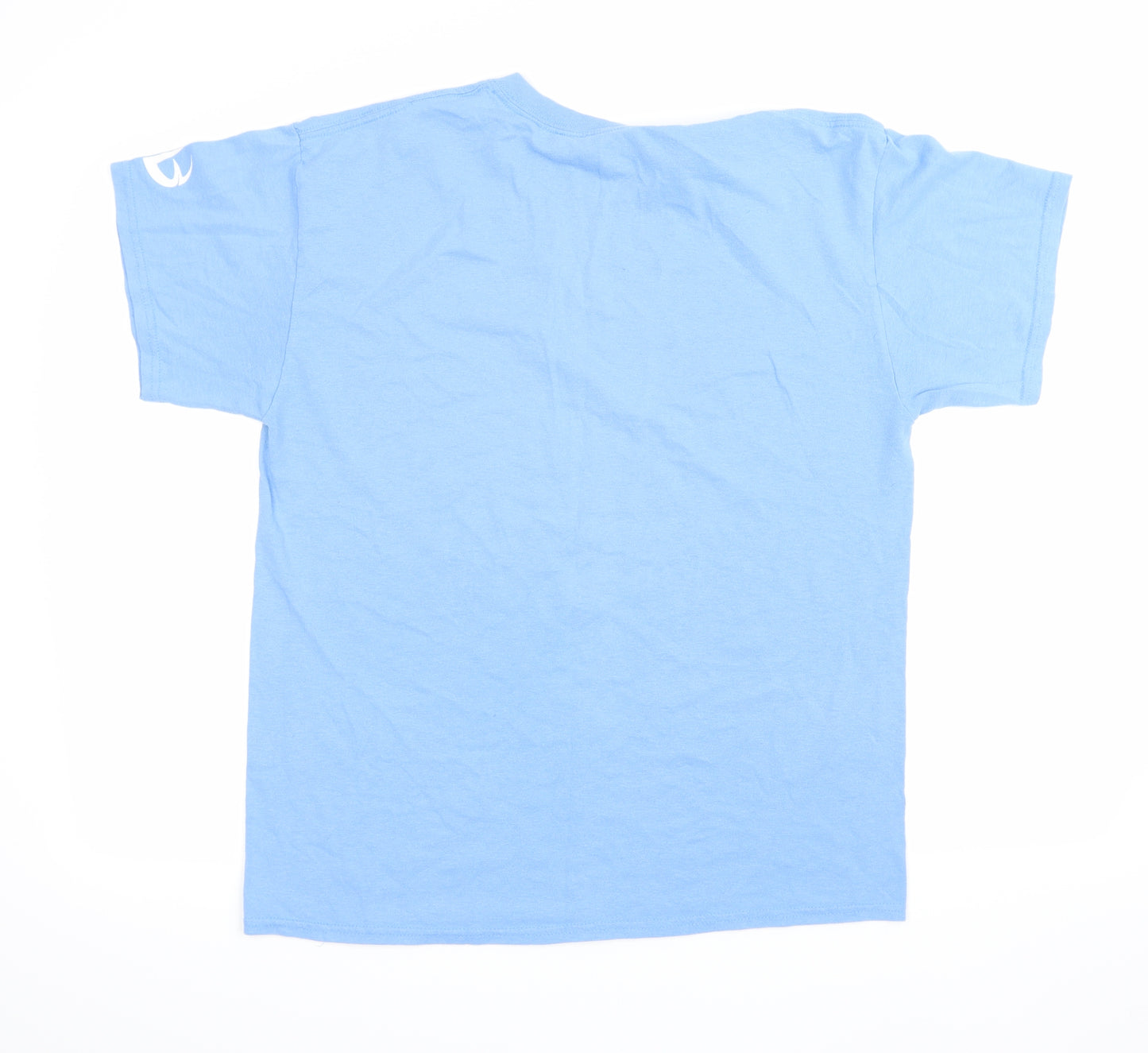 Gildan Mens Blue    T-Shirt Size L