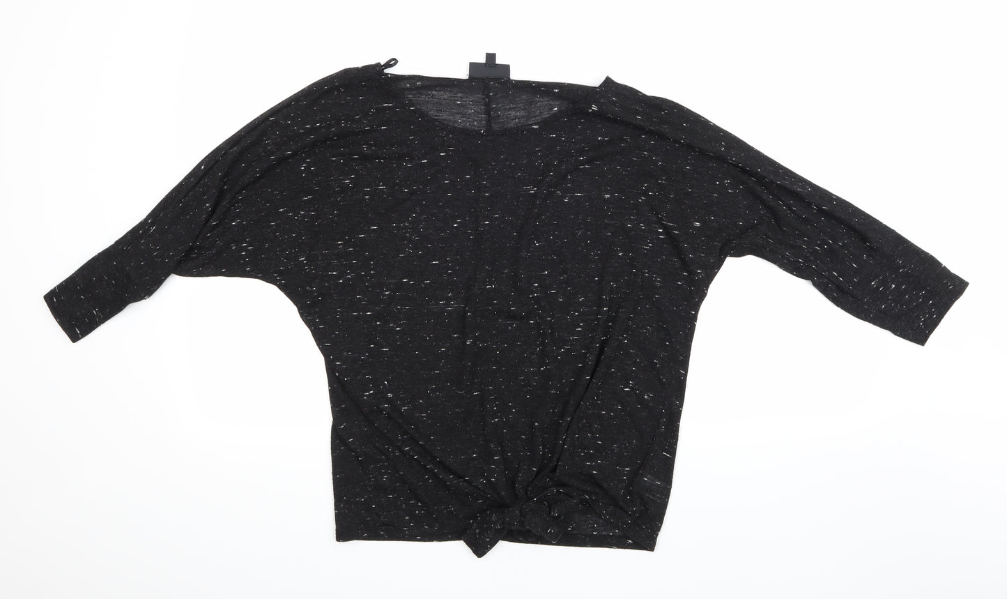 Warehouse Womens Black   Basic T-Shirt Size 12