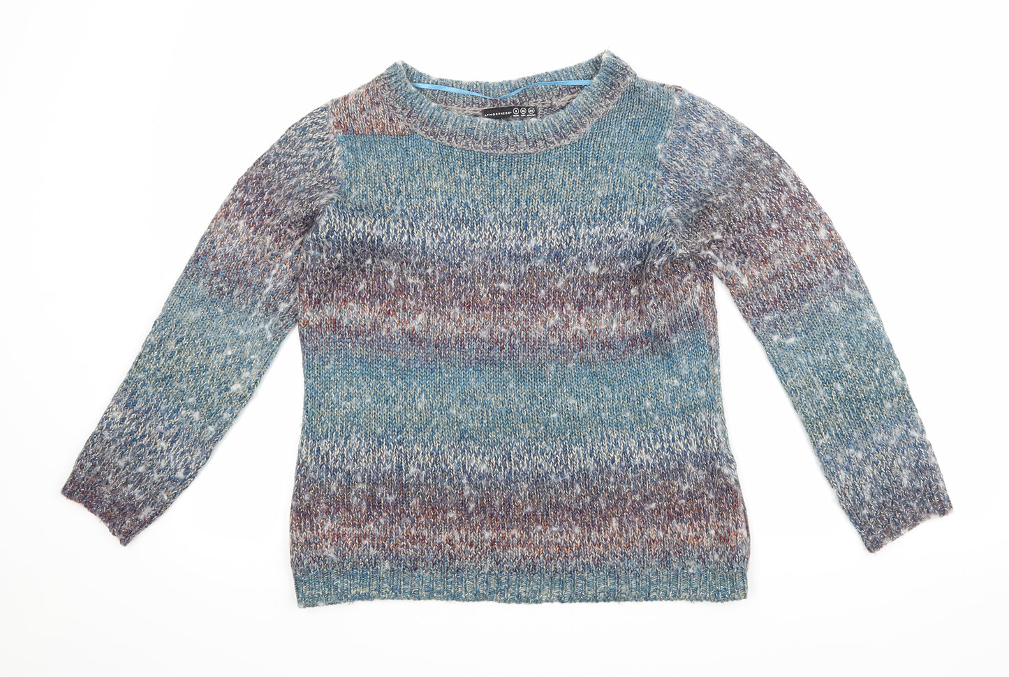 Atmosphere Womens Blue  Knit Pullover Jumper Size 8