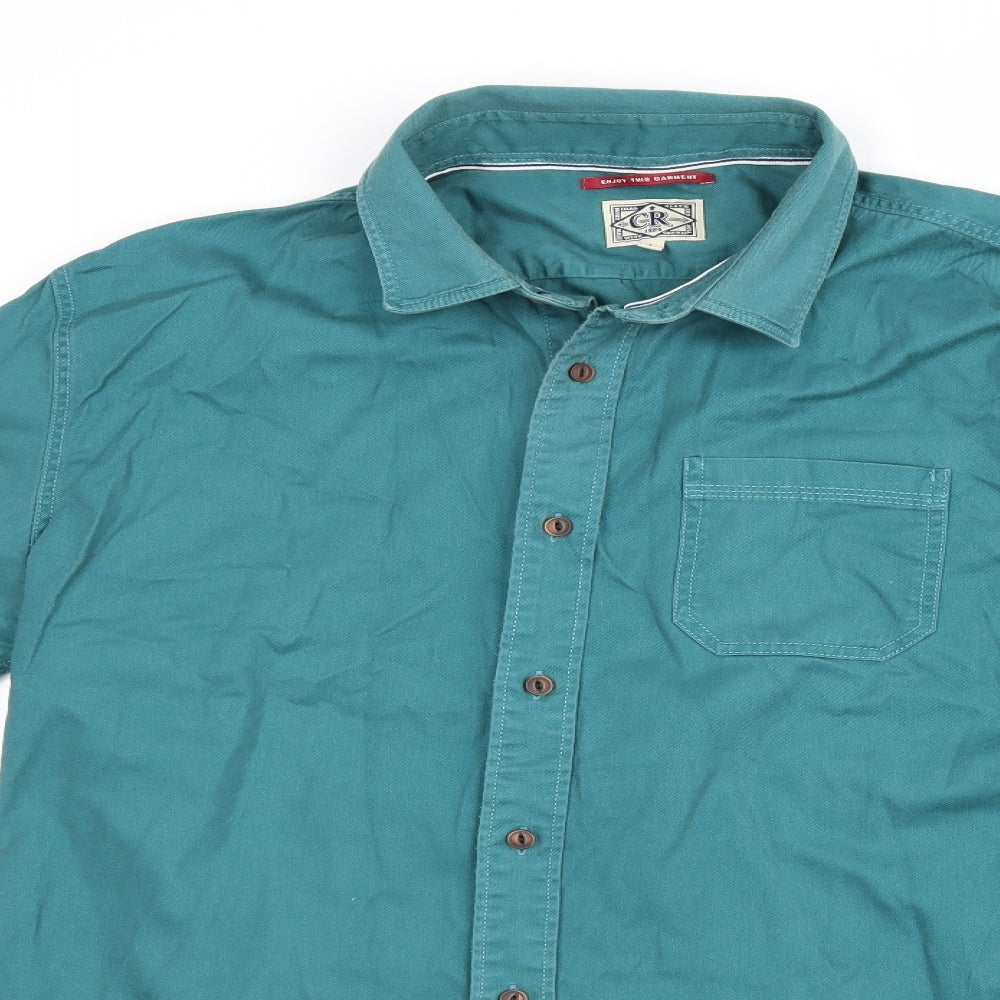 CR Mens Blue    Button-Up Size L