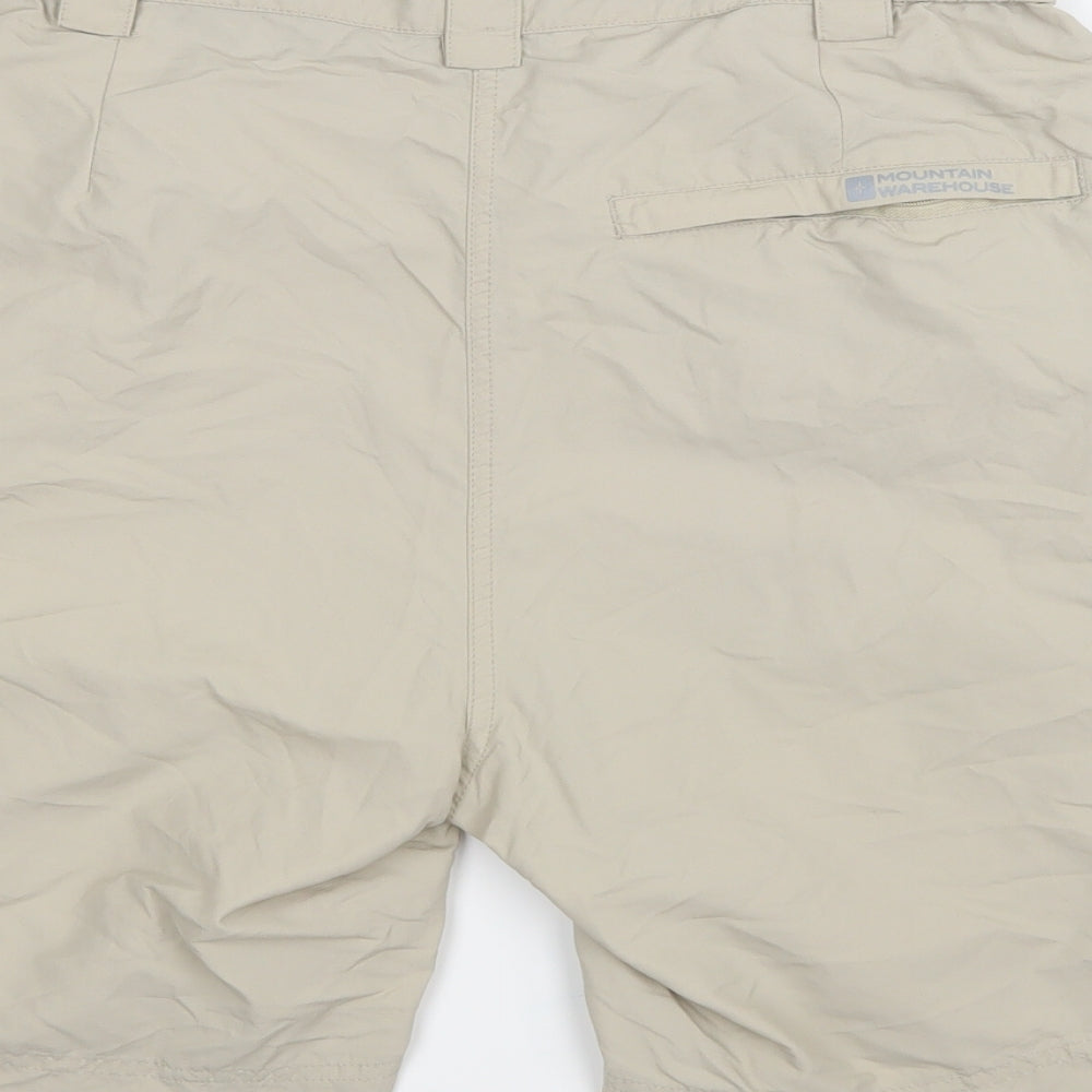 Mountain Warehouse Womens Beige   Chino Shorts Size 14