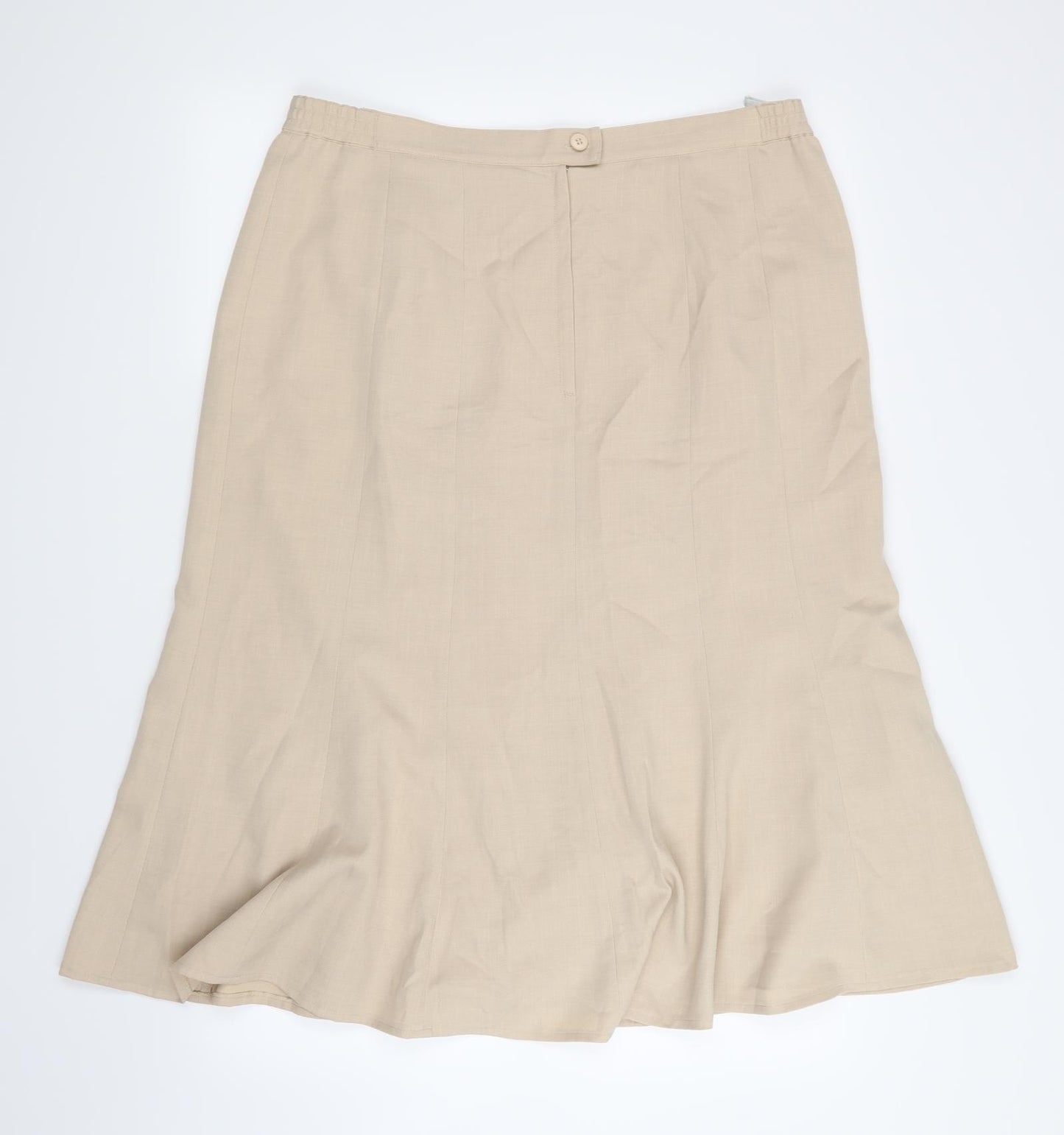 Oscar B Womens Beige   A-Line Skirt Size 20