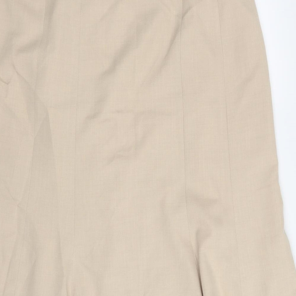 Oscar B Womens Beige   A-Line Skirt Size 20