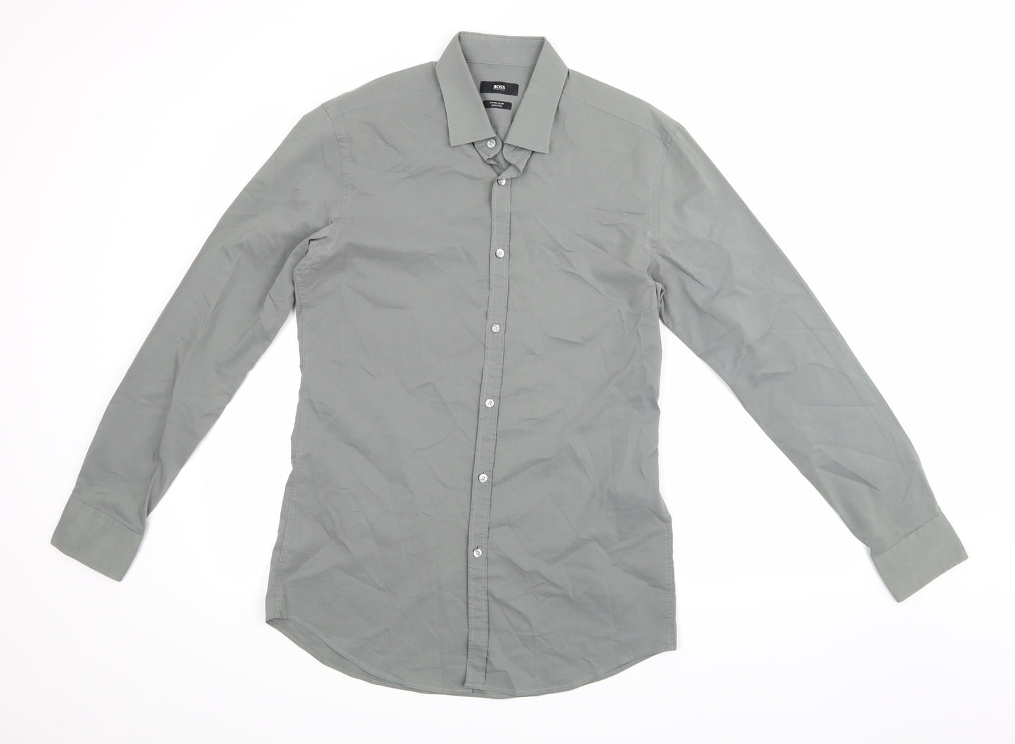 HUGO BOSS Mens Grey    Dress Shirt Size 41