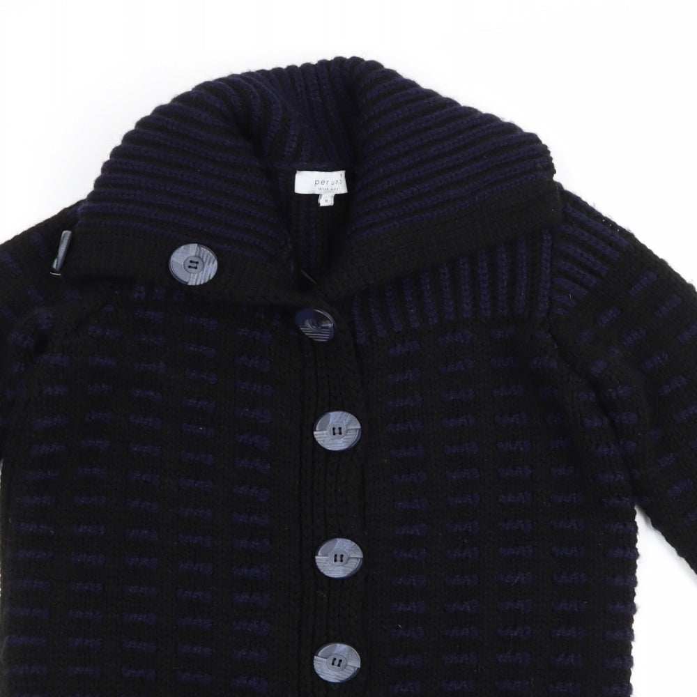 Per Una Womens Blue  Knit Cardigan Jumper Size 8