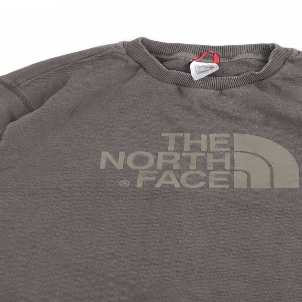 The North Face Mens Brown   Pullover Sweatshirt Size L