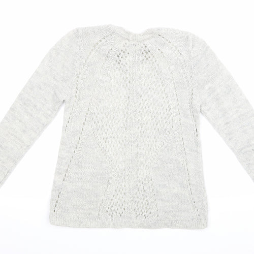 George Womens Grey  Knit Pullover Jumper Size 8