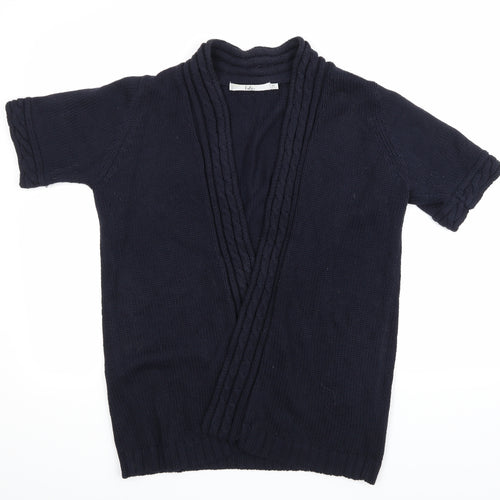 Isle Womens Blue  Knit Cardigan Jumper Size M