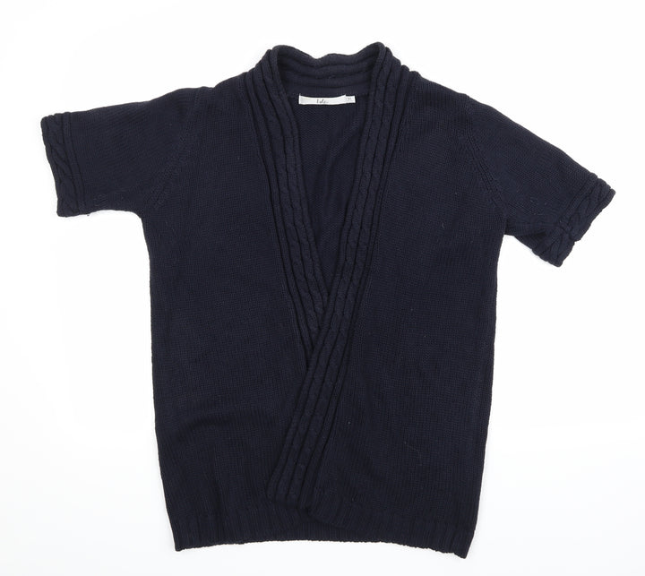 Isle Womens Blue  Knit Cardigan Jumper Size M
