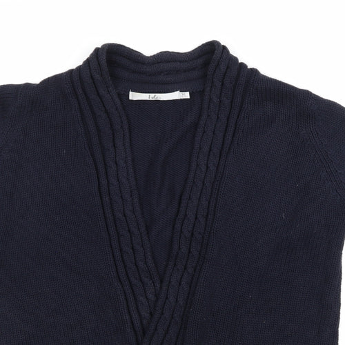 Isle Womens Blue  Knit Cardigan Jumper Size M
