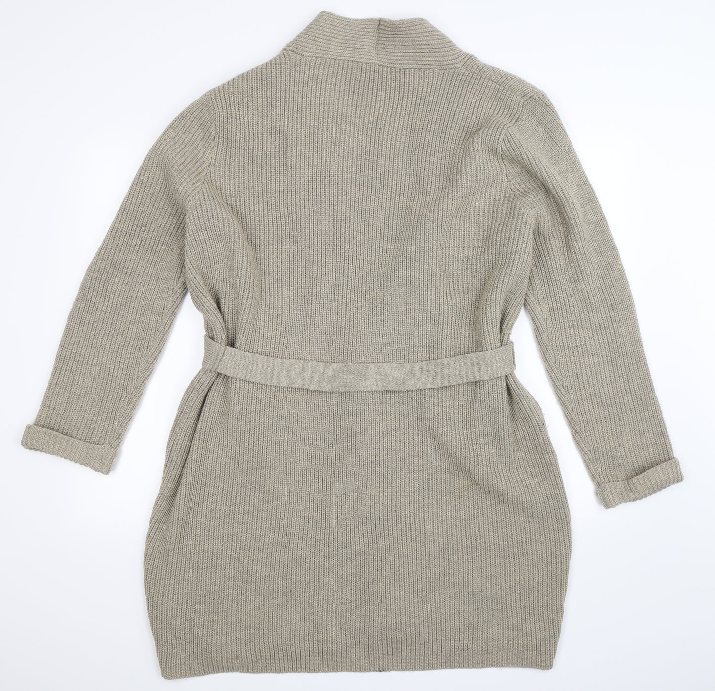 Peacocks Womens Beige  Knit Cardigan Jumper Size XL