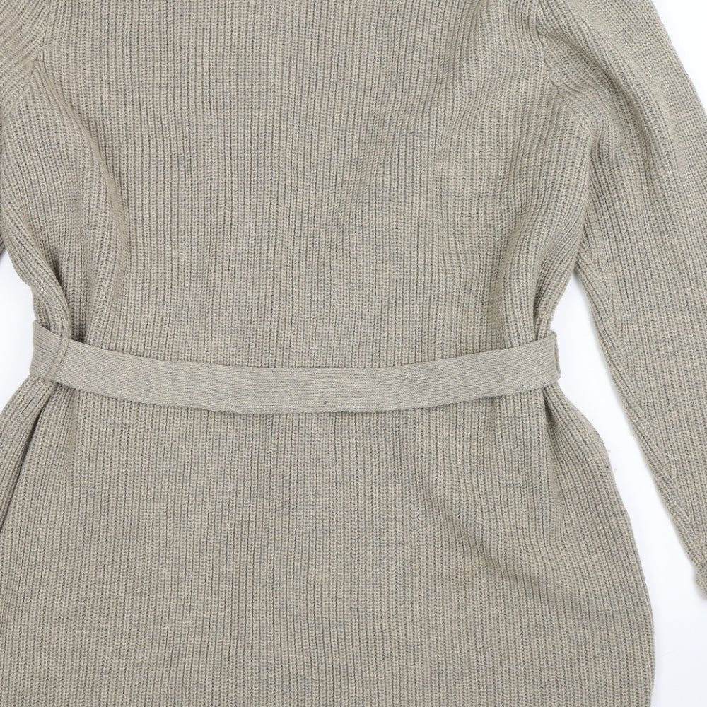 Peacocks Womens Beige  Knit Cardigan Jumper Size XL