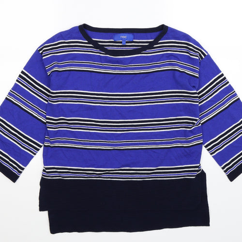 NEXT Womens Multicoloured Striped Knit Pullover Jumper Size 6