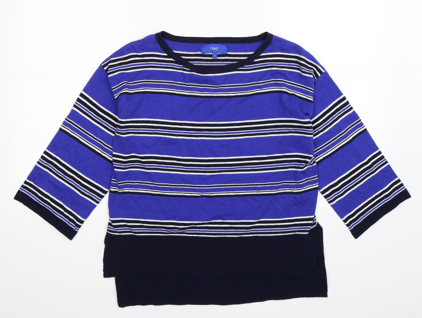 NEXT Womens Multicoloured Striped Knit Pullover Jumper Size 6