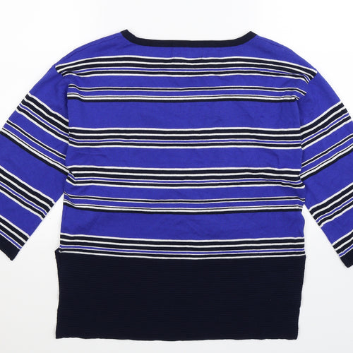 NEXT Womens Multicoloured Striped Knit Pullover Jumper Size 6