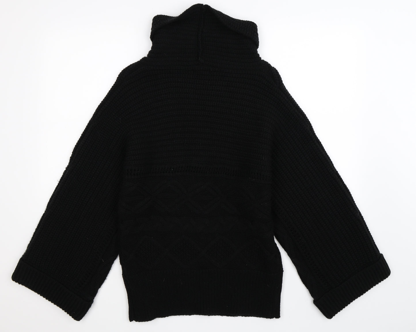 Papaya Womens Black  Knit Pullover Jumper Size 12